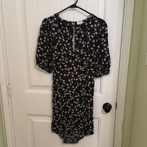Cotton On Black Floral Mini Dress
